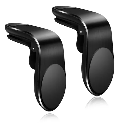 Meitaat Auto Handyhalterung Magnet KFZ Handy Halterung Lüftung Car Handyhalter Smartphone Autohalterung Kompatibel mit iPhone Samsung Huawei LG usw 2 Stücke