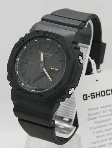 CASIO G-SHOCK Classic GMA-P2100SA-1A2ER - Damen Armbanduhr - Armbanduhren für Damen mit analog-digitaler Anzeige, stoßfest und wasserdicht bis 20 bar. Ideal für den sportlichen Alltag und stylische Outfits.