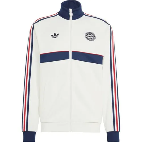 ADIDAS Herren Fanjacke FC Bayern München Originals in weiß von adidas