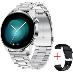 TPFNet Smartwatch Edelstahl Armband + Silikon Armband