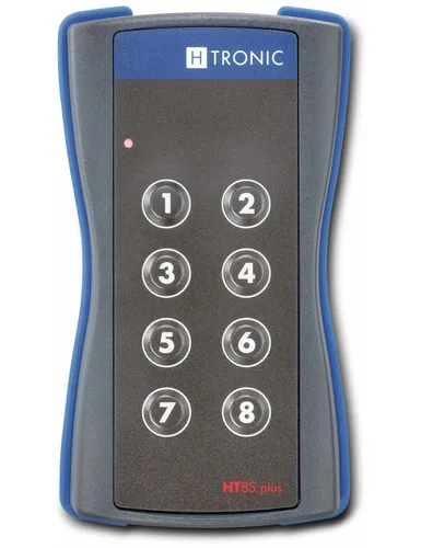H-Tronic HT8Splus Funksender 8-Kanal - Automatisierungstechnik: Abhörsicherer Funksender mit AES128-Verschlüsselung und bis zu 32 einlernbaren Handsendern für flexible Anwendungen.