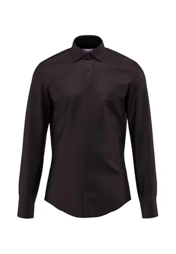 Seidensticker Herren Business Hemd Schwarz, Slim Fit - Herrenhemden für jeden Anlass: Das Seidensticker Business Hemd aus 100% Baumwolle bietet optimalen Komfort und einen taillierten Slim Fit Schnitt für eine perfekte Passform.
