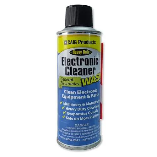Caig DeoxIT DDW-V611 Kontaktreiniger Spray - Effektiver Reinigungs-Spray für elektronische Geräte und Teile. Ideal für die Routinewartung, schnell verdunstend und kunststoffschonend, sorgt für zuverlässige Sauberkeit.