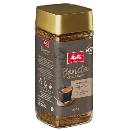 Melitta Barista Crema Gold 200g | Löslicher Bohnenkaffee mit feiner Crema