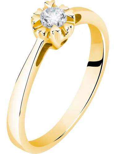 CHRIST Diamantring aus 585er Gelbgold - Eleganter Ringe aus poliertem 585er Gelbgold, ideal als zeitloses Geschenk für besondere Anlässe oder zur Verschönerung Ihres Alltags.