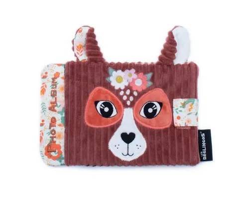 suebidou Plüsch Fotoalbum für Babys - Witziges und nachhaltiges Cord-Fotoalbum für Kinder, ideal zum Festhalten wertvoller Erinnerungen mit Platz für bis zu 20 Bilder.