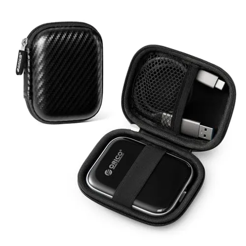 ORICO Portable Schutzhülle für Externe SSD-Festplatte, Reisekabel und winzige elektronische Geräte, wasserfeste Aufbewahrungstasche mit Eva-Material (M2PH03)
