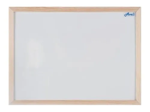 Magnettafel AVELI 60x40 cm – Weißes Whiteboard mit Holzrahmen – magnetisch & beschreibbar – Wandmontage horizontal/vertikal – für Büro, Schule, Zuhause