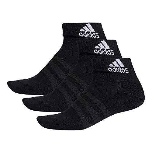 adidas 3 Paar Performance Sneaker/Quarter Socken Unisex Kurzsocke, Farbe:Black, Socken & Strümpfe:40-42