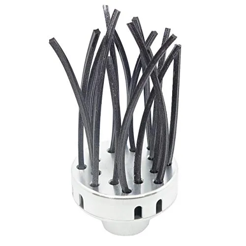 FUXTEC Easy-Cleaner Wildkrautbürste Unkrautbürste Aufsatz 10mm Linksgewinde für FUXTEC Motorsensen, geeignet für Unkrautreinigung, Moos,Pflasterfugen, Gehwegen, Bordsteinkanten, Treppenaufgängen