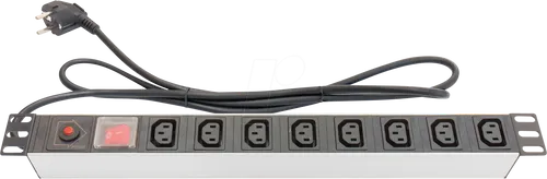 GC N0074 - Steckdosenleiste 19'', 1HE, 8-fach