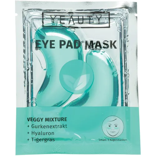YEAUTY Veggy Mixture Eye Pad Mask - Augenmasken mit feuchtigkeitsspendendem Gurken- und Hyaluronserum, die Schwellungen reduzieren und die Haut intensiv mit Feuchtigkeit versorgen. Ideal für strahlende Augen!