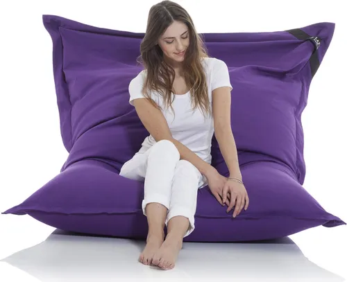 Lazy Bag Sitzsack Baumwolle in lila von Lazy Bag