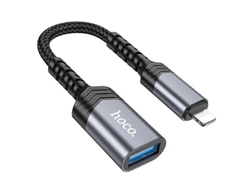hoco. Adapter iPhone-Anschluss 8-polig auf USB 3.0 UA24 schwarz USB-Adapter