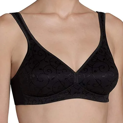 Triumph Elegant Cotton N, Damen, Schwarz, 85B - Funktionsunterwäsche mit Stretchkomfort und verstellbarem Häkchenverschluss für optimalen Tragekomfort den ganzen Tag.
