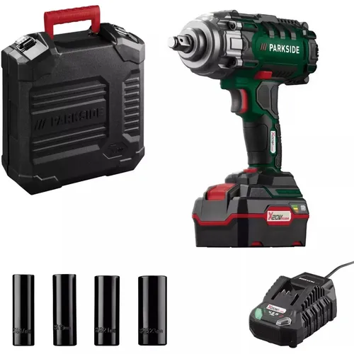 Produktbild PARKSIDE® 20V Akku-Drehschlagschrauber Kfz Starterset PASSK 20-Li C4