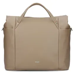 zwei Pia PI160 Schultertasche - elegante Businesstasche in Hazel - Damentasche für Freizeit und Beruf, ideal für Laptops, aus hochwertigem Polyurethan, verstellbarer Tragegurt für besten Komfort.