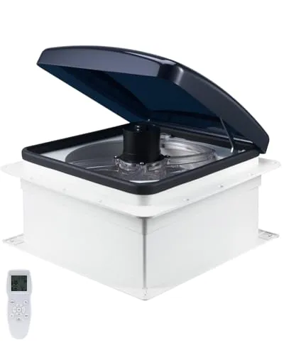 VEVOR Dachlüfter Abluftventilator mit 10-Gang Fernbedienung