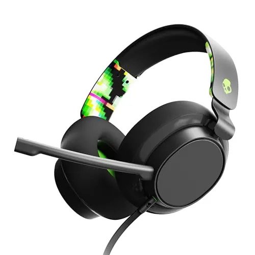 Skullcandy SLYR Kabelgebundenes Gaming Headset - Multi-Plattform für Xbox, PlayStation & PC - Gaming-Headset mit dynamischen 50-mm-Treibern für satten Sound, hochwertigem abnehmbaren Mikrofon und bequemen Memory Foam Ohrpolstern für lange Sessions.