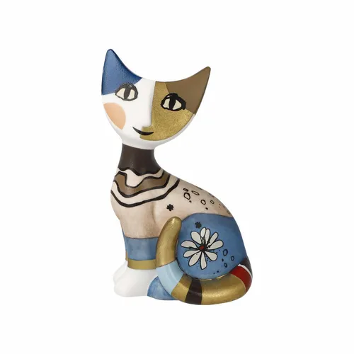Goebel Rosina Wachtmeister Figur 'Minikatze Daria' 8cm - Charmante Dekofigur für Katzenliebhaber, kunstvoll gestaltet und ideal zur Verschönerung jedes Raumes.