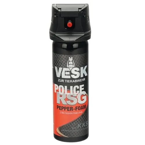 VESK Police RSG Foam Pfefferspray 63 ml – Effektives Abwehrspray