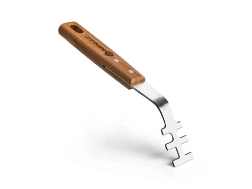 BURNHARD® Grillbesteck-Set Akazienholz, (1 tlg), Grillrostheber