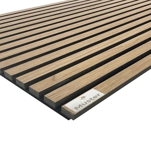 Akustikpaneel mit Holzfurnier in Bright Teak