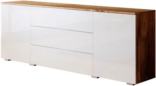 INOSIGN Sideboard PARIS, 150cm moderne grifflose Kommode in Braun