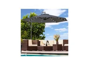 Luxus Sonnenschirm mit LED Beleuchtung 300cm von Swing&Harmonie