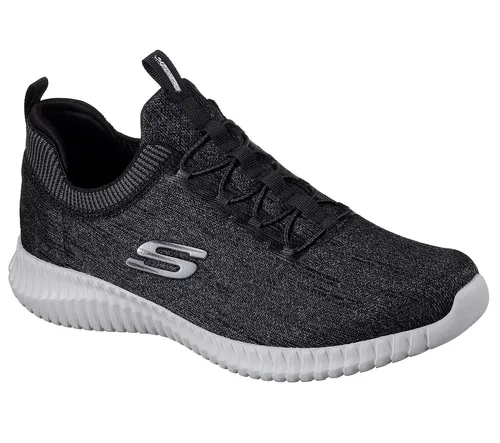 Skechers Herren Elite Flex Hartnell Slip On Sneaker - Herren-Sneaker mit luftgekühlter Memory-Foam-Einlegesohle und flexiblem Jersey-Mesh-Obermaterial. Ideal für bequemen Alltag und sportliche Aktivitäten.