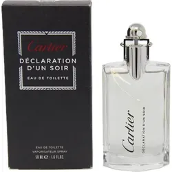 Cartier Declaration d'un Soir Eau de Toilette Spray 50 ml - Eleganter, holzig-würziger Duft für Männer in einer praktischen 50 ml Flasche. Ideal für romantische Abendanlässe und perfekt für die kühleren Monate.