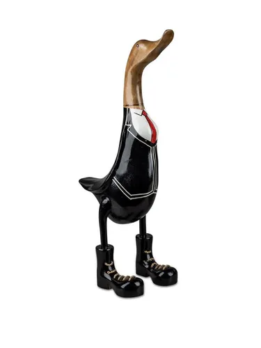formano Dekofigur Ente - Nussknacker Dekofigur für das Wohnzimmer, 50 cm hoch, mehrfarbig gestaltet und ein echter Blickfang in jedem Raum.
