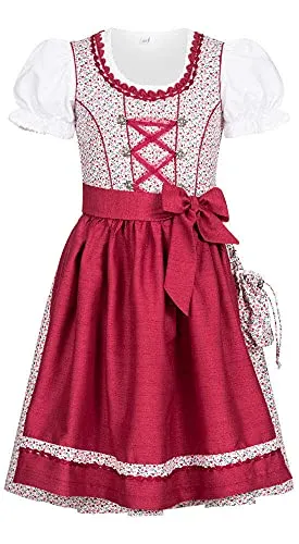 Nübler Kinderdirndl Doris 3-teilig in pink von Nübler