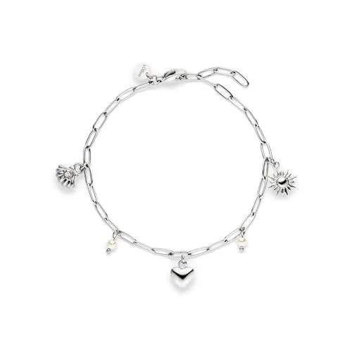s.Oliver Armband - Elegantes Edelstahlarmband in Silber, verstellbar bis 21 cm - Hochwertiges s.Oliver Armband aus poliertem Edelstahl. Modernes Design, verstellbar und hautfreundlich. Ideal als Geschenk in einem wiederverwendbaren Baumwoll-Säckchen.
