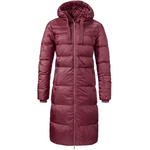 Schöffel Damen Kenosha Down Mantel XXL, lila - Funktionsjacken, herrlich warmer und leichter Mantel mit zeitlos-schickem Look und RDS zertifizierter Daune