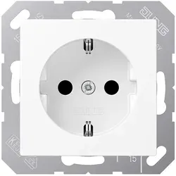 Jung Steckdose Schuko Safety+ 16 A 250 V Schneeweiß Matt