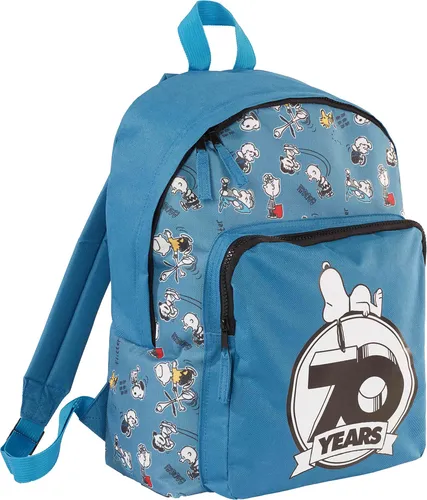 ONOMATO! Peanuts Snoopy Kinder Rucksack - Schulranzen mit großem Hauptfach, Frontfach und verstellbaren Schultergurten, ideal für Kindergarten und Freizeit, lizenziertes Snoopy-Design