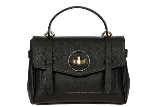 Brics Ninfea Henkeltasche 25 cm – Elegantes Schwarz - Die Brics Ninfea Henkeltasche vereint stilvolles Design mit Funktionalität. Hergestellt aus leichtem, strapazierfähigem Leder, bietet sie Komfort und Langlebigkeit. Praktische Innentaschen und ein zusätzlicher Schulterriemen sorgen für optimale Organisation.