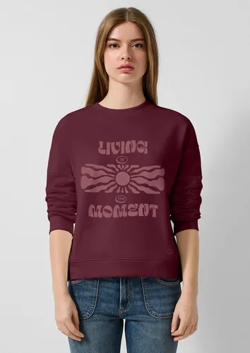 QS Sweatshirt Sweatshirt Weiches Sweatshirt mit Print