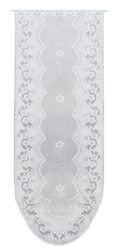 Haus und Deko Tür-Panneaux Mona weiß 60x180 cm Türvorhang Glastür Scheibengardine Jacquard Gardine 5 Modelle - Typ 2