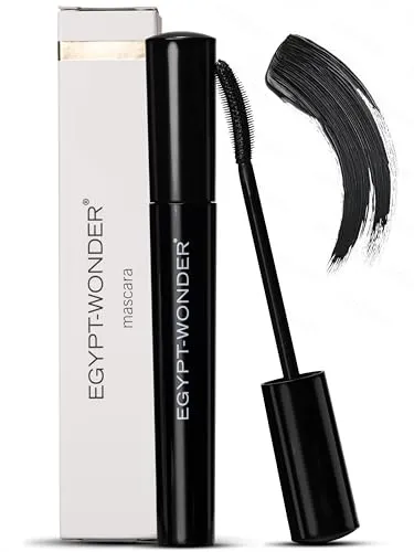 EGYPT-WONDER Wasserfeste Mascara Schwarz 8,5 ml - Wimperntusche wasserfest für Volumen, Länge & Definition - Langanhaltend, trennt sauber, ohne Verkleben