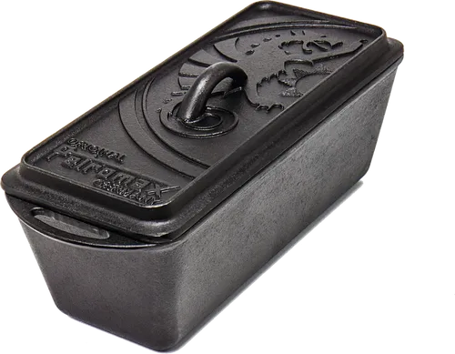 Kastenform mit Deckel k4 - Schwarz, ideal zum Servieren und Grillen