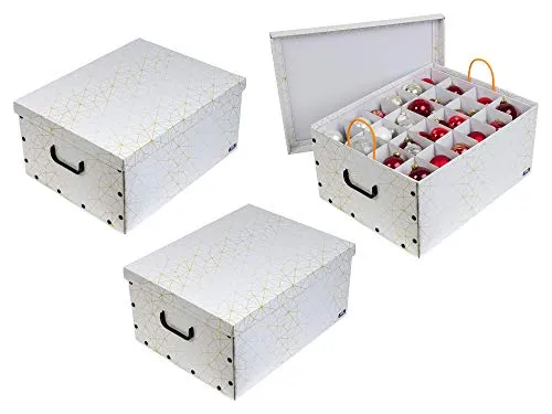 Set: 3 x Karton für Christbaumkugeln von Kreher