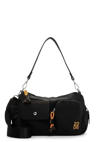 Emily & Noah Beutel E&N Joeline 65702 Damen Handtaschen Zweifarbig black 100 - Stylische Beuteltasche von Emily & Noah, ideal für modebewusste Damen. Vielseitig tragbar als Hand- oder Umhängetasche mit hochwertiger Feinsynthetik. Praktische Innentaschen sorgen für Ordnung.