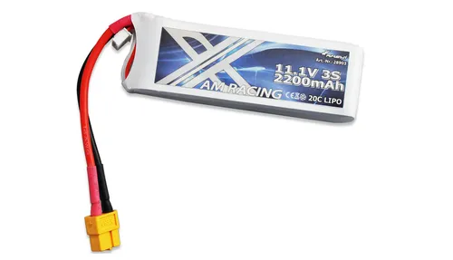 Amewi 28903 3S LiPo Akku 11.1V 2200mAh XT60 Plug - Einweg-Batterien mit 2200mAh Kapazität und XT60 Stecker, ideal für leistungsstarke RC-Modelle und lange Laufzeiten.
