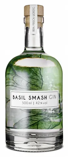 Wajos Basil Smash Gin - Handcrafted Genuss mit Basilikum - Gin mit 42% vol. aus Deutschland, vereint Wacholder und frischen Basilikum für ein einzigartiges Geschmackserlebnis. Perfekt als Geschenk!