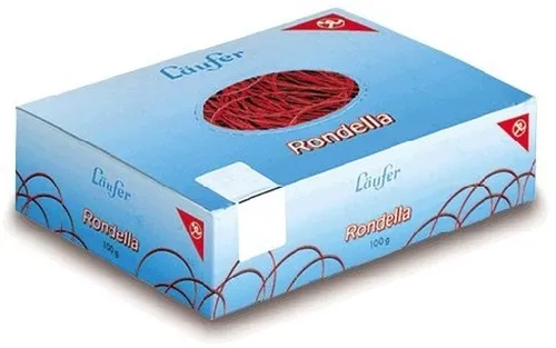 Läufer Gummibänder Gummiringe Rondella Nr. 4/25mm rot 100g
