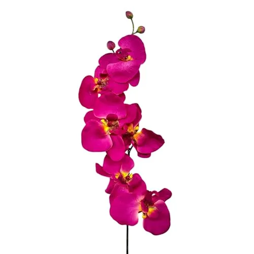 Kunstblumen Orchideenzweig 78cm. Farbe CERISE-04