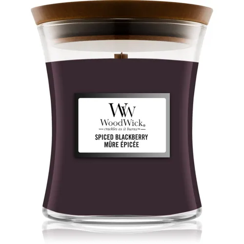 Woodwick Spiced Blackberry Duftkerze mit Holzdocht 275 g