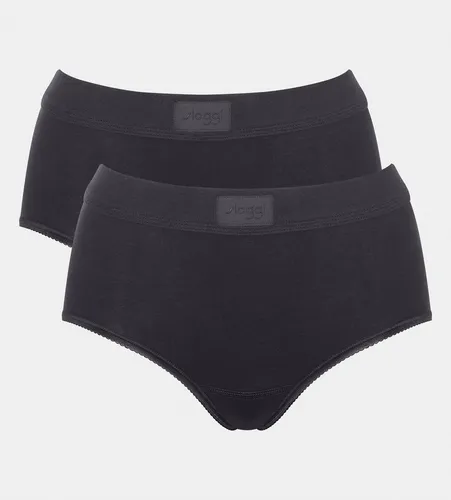 Sloggi Double Comfort T Maxi 2P Black - Bequeme Funktionsunterwäsche für den Alltag - Funktionsunterwäsche, bietet optimalen Tragekomfort und eine perfekte Passform für jeden Tag.